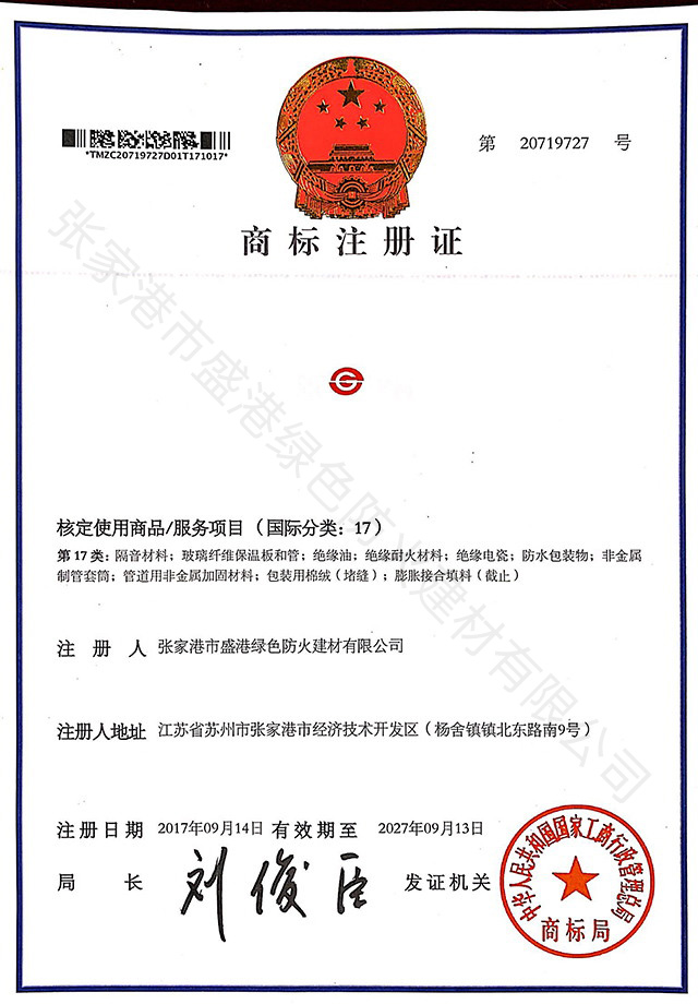 Trademark Registration 17